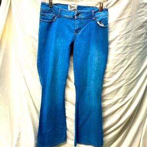 So jeans faded flare wide baggyleg jeans ladies sz 11 average